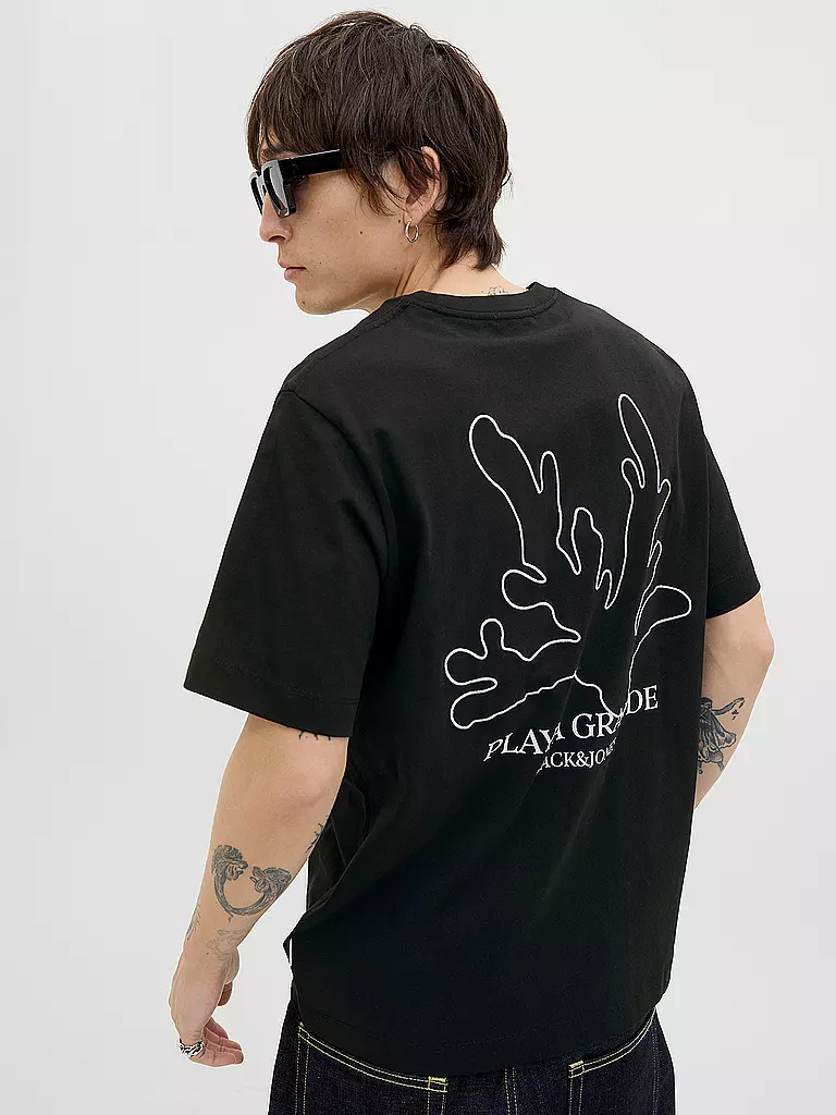 JACK & JONES | T-Shirt JORCANGGU | hellbraun