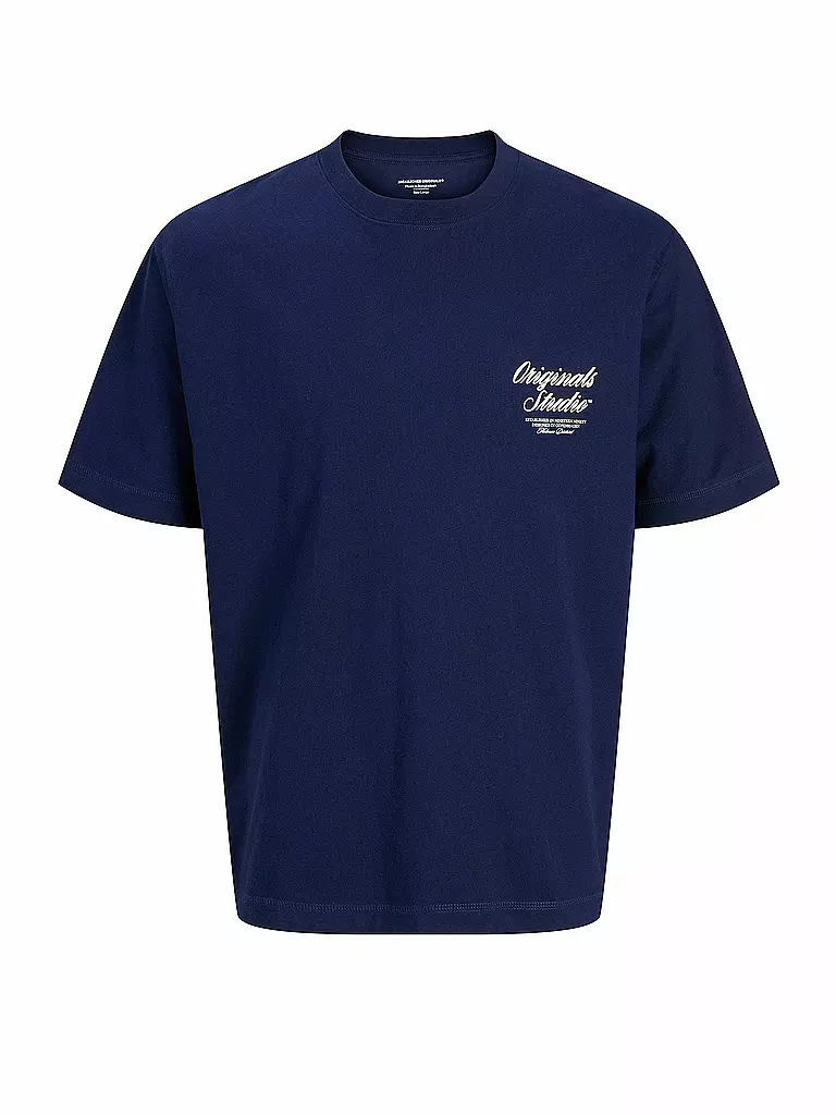 JACK & JONES | T-Shirt JORNORREBRO  | dunkelblau
