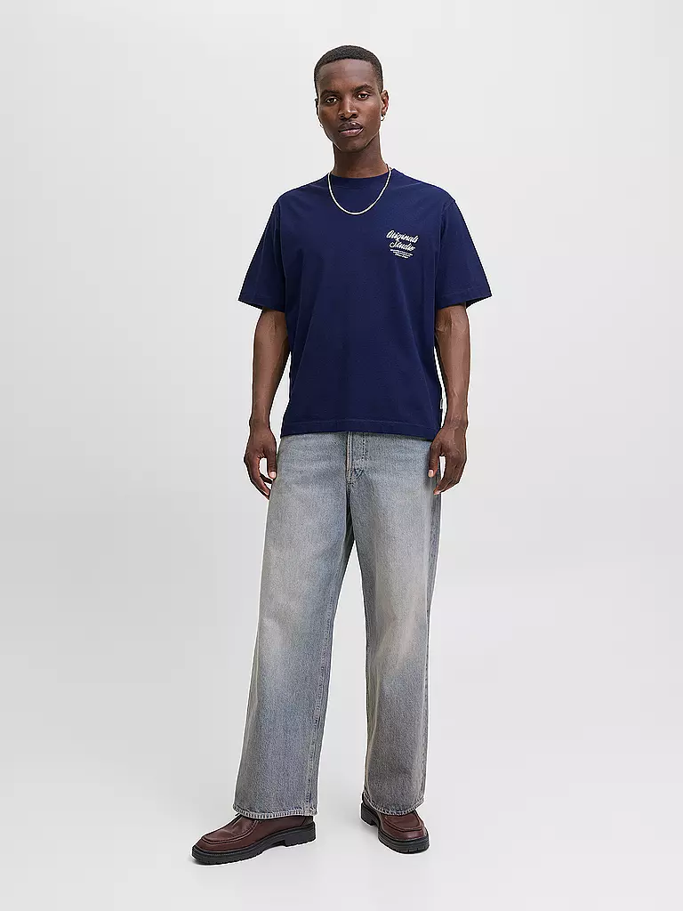 JACK & JONES | T-Shirt JORNORREBRO  | dunkelblau