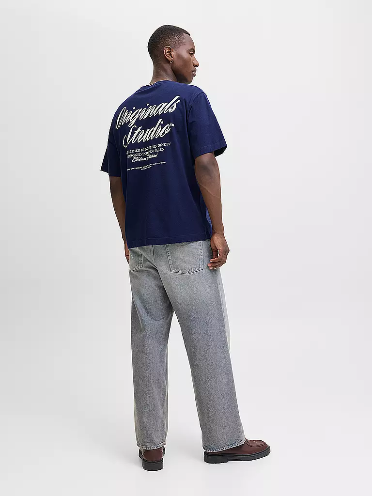 JACK & JONES | T-Shirt JORNORREBRO  | dunkelblau