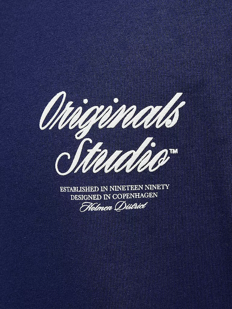 JACK & JONES | T-Shirt JORNORREBRO  | dunkelblau
