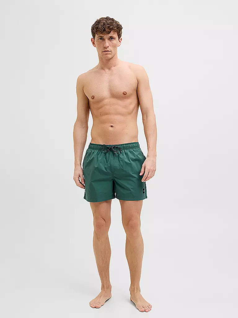 JACK & JONES | Badeshorts JPSTMAUI JJSWIM | dunkelgrün