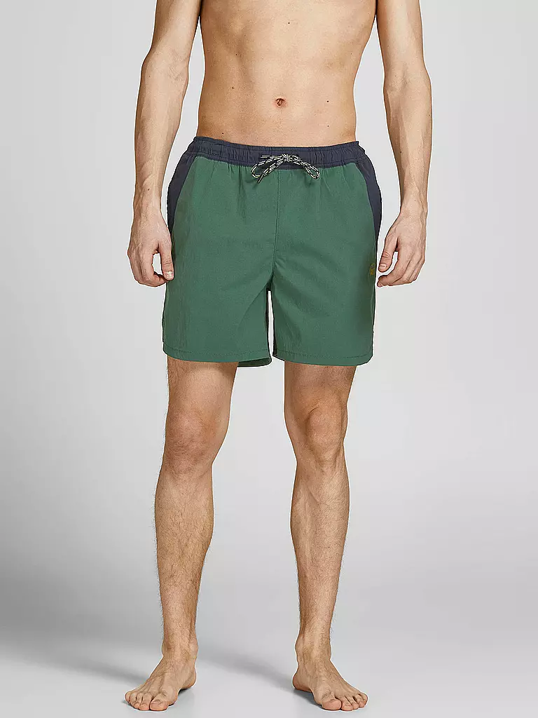 JACK & JONES | Badeshorts | grün