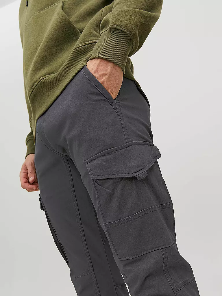 JACK & JONES | Cargohose "JJIPAUL JJFLAKE" | grau