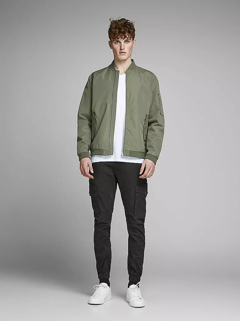 JACK & JONES | Cargohose JJIPAUL JJFLAKE | schwarz