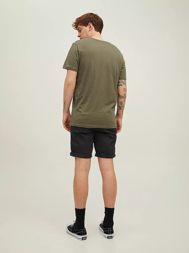 JACK & JONES | Chino Shorts Regular Fit JPSTBOWIE | schwarz