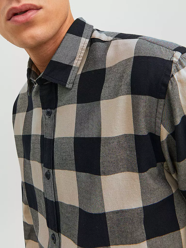 JACK & JONES | Hemd JJEGINGHAM | beige