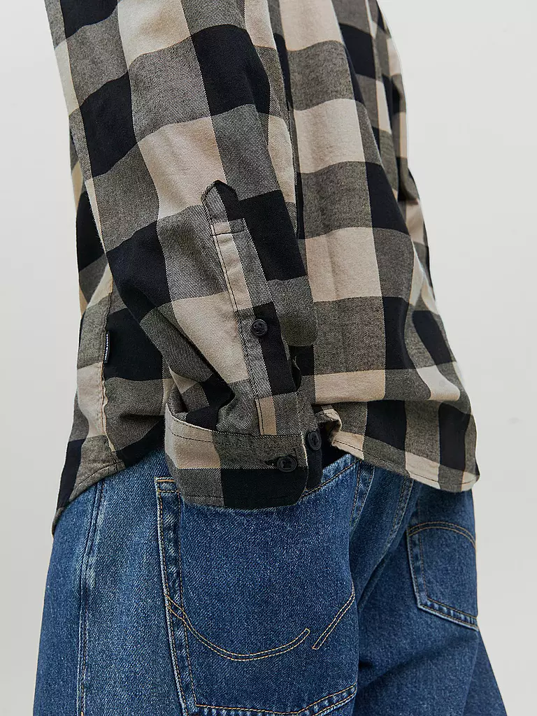 JACK & JONES | Hemd JJEGINGHAM | beige