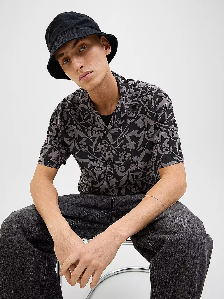 JACK & JONES | Hemd Regular Fit JJJEFF MONOCHROME | grau