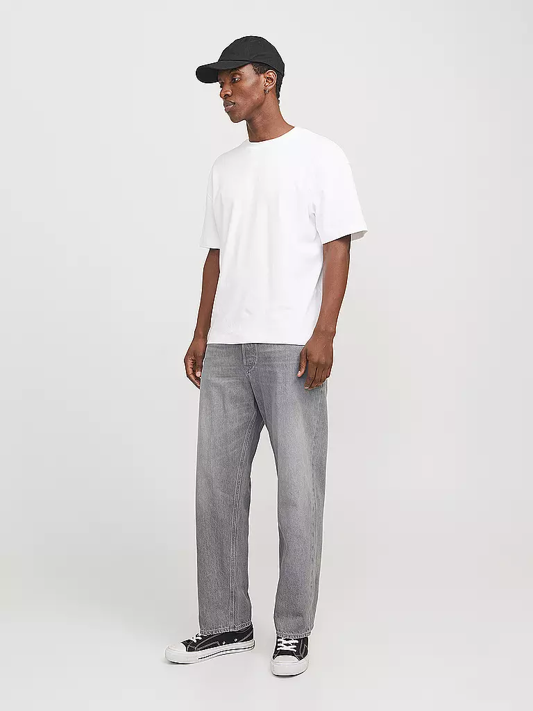 JACK & JONES | Jeans Baggy Fit JJIEDDIE JJIORIGINAL | grau
