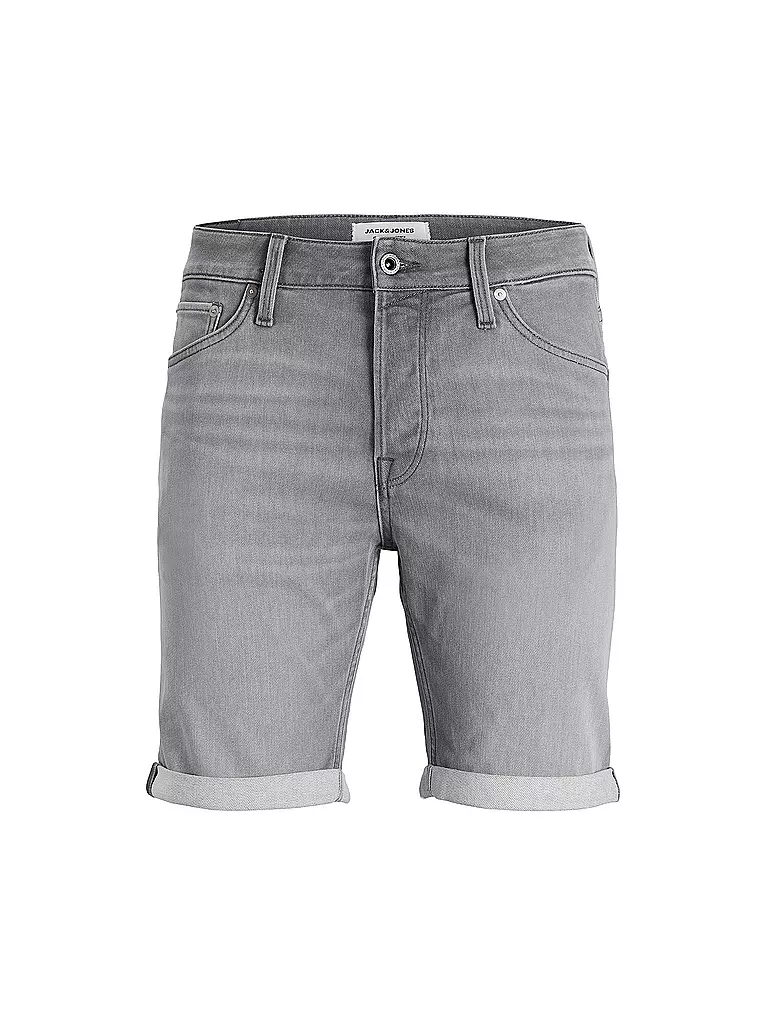 JACK & JONES | Jeans Shorts JJRICK JJICON | hellgrau