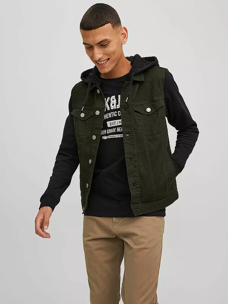 JACK & JONES | Jeansjacke JPSTALVIN  | schwarz