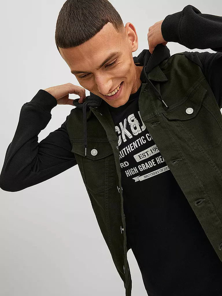 JACK & JONES | Jeansjacke JPSTALVIN  | schwarz