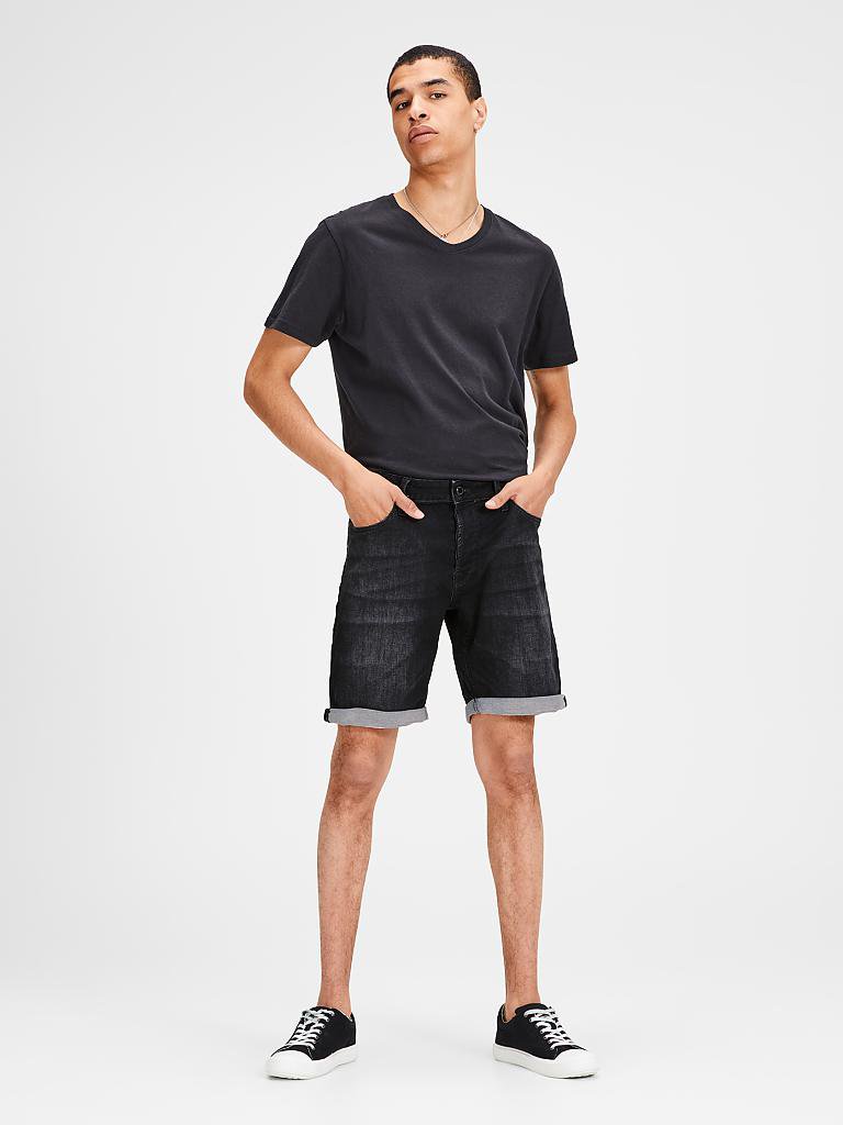 JACK & JONES | Jeansshort "Rick Icon" | schwarz