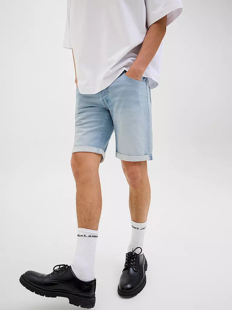 JACK & JONES | Jeansshorts  JJIRICK  | hellblau