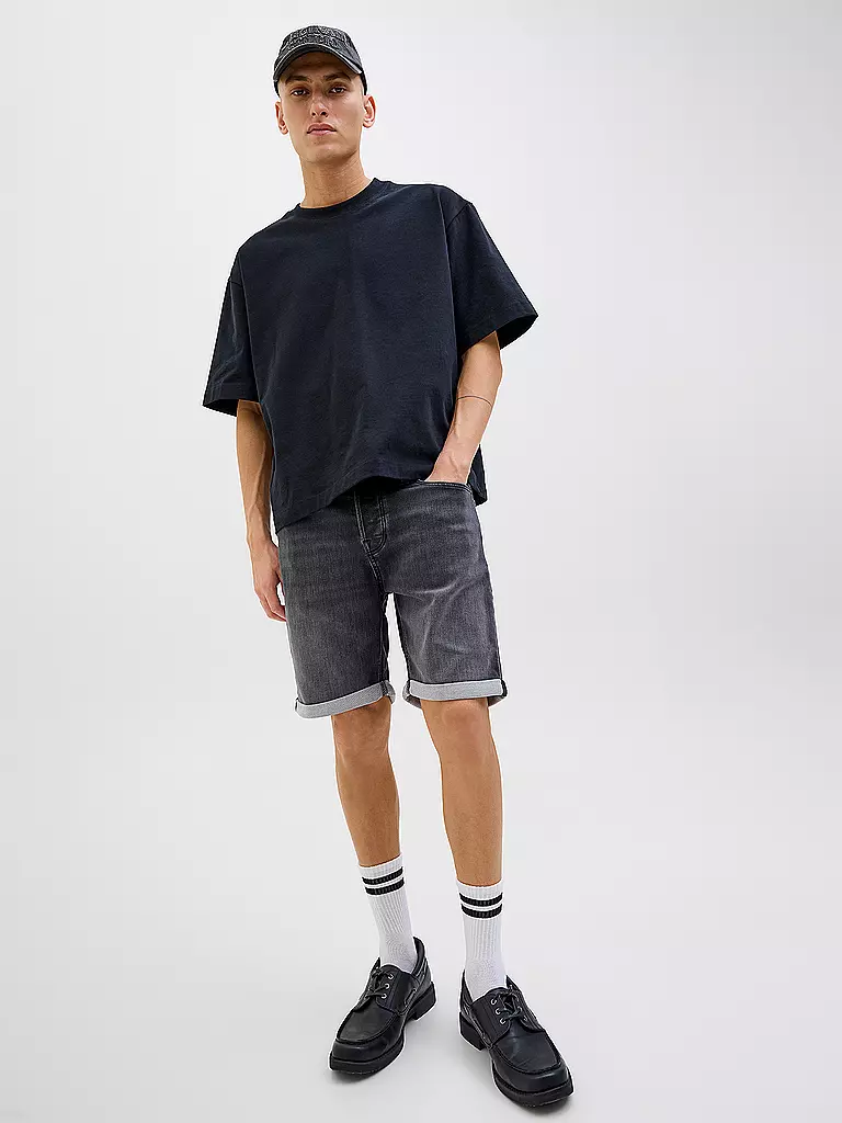 JACK & JONES | Jeansshorts JJIRICK JJICON | schwarz