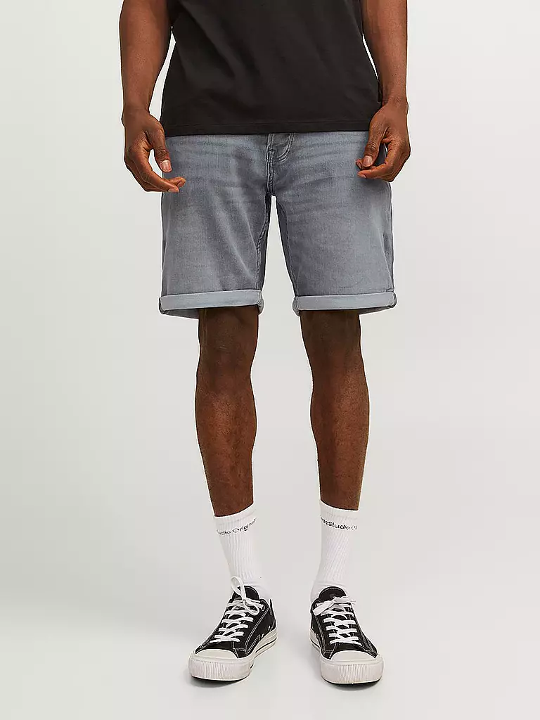 JACK & JONES | Jeansshorts JJIRICK JJICON | hellgrau