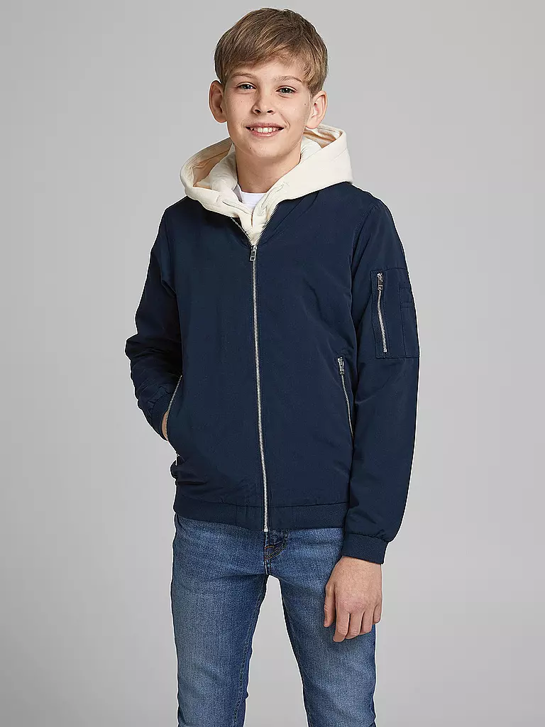 JACK & JONES | Jungen Bomberjacke  " JJERUSH " | blau