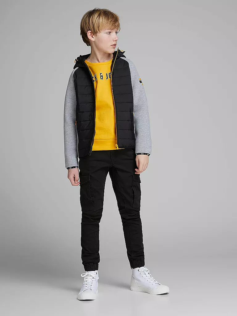 JACK & JONES | Jungen Cargohose " JJIPAUL " | schwarz