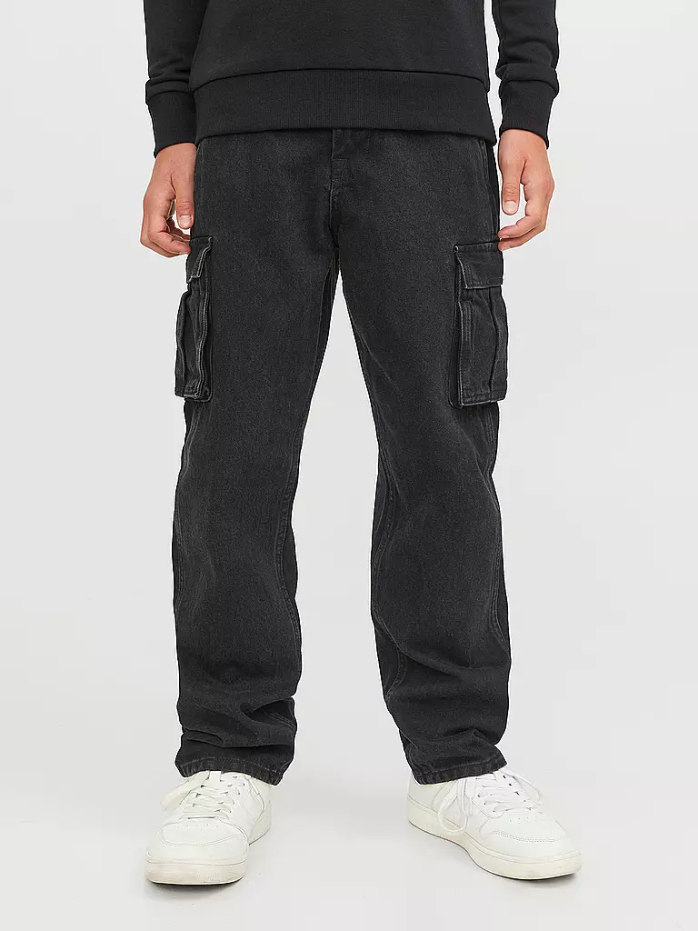 JACK & JONES | Jungen Jeans Straight Fit JJICHRIS | schwarz