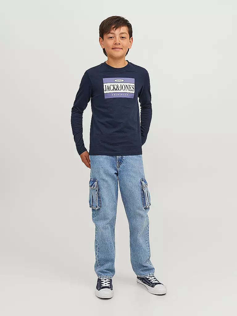 JACK & JONES | Jungen Jeans Straight Fit JJICHRIS | blau