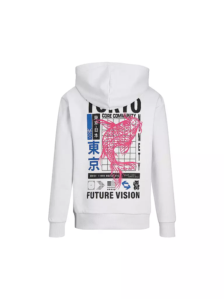 JACK & JONES | Jungen Kapuzensweater - Hoodie JCOTOKYO | weiss