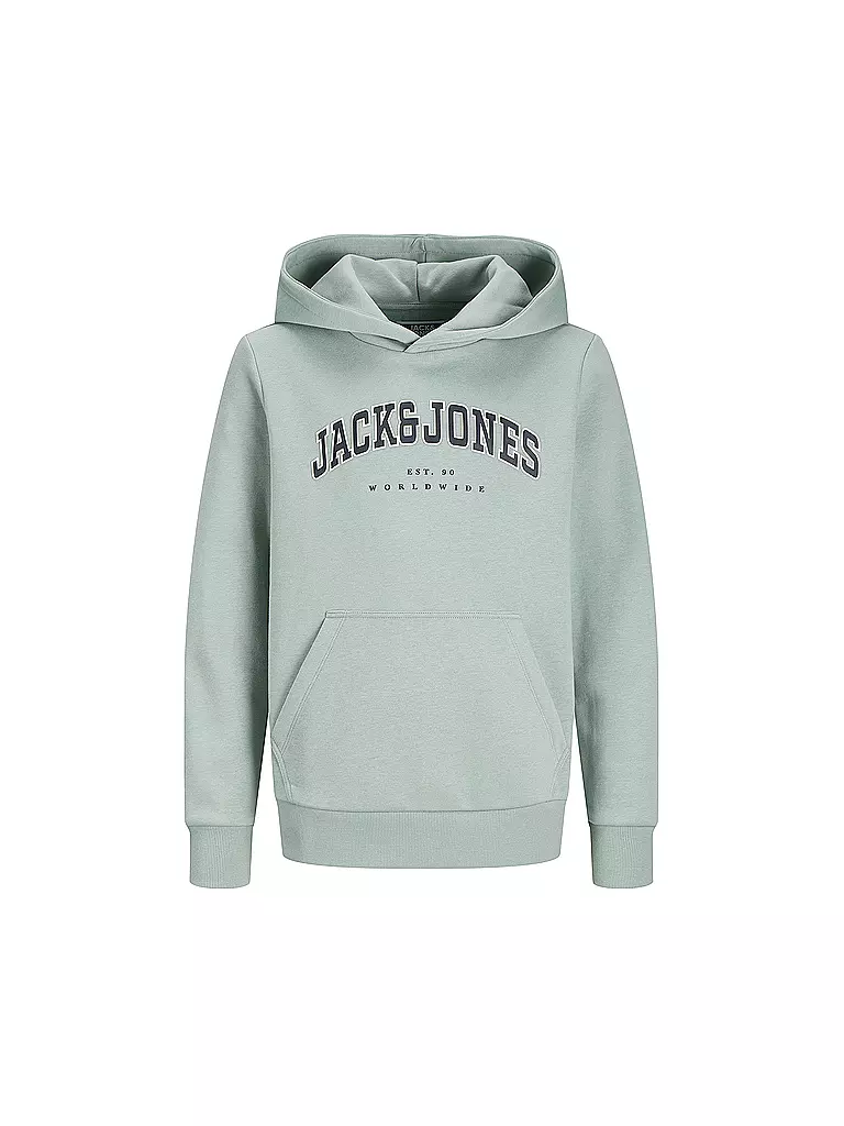 JACK & JONES | Jungen Kapuzensweater - Hoodie JJECALEB  | hellgrün