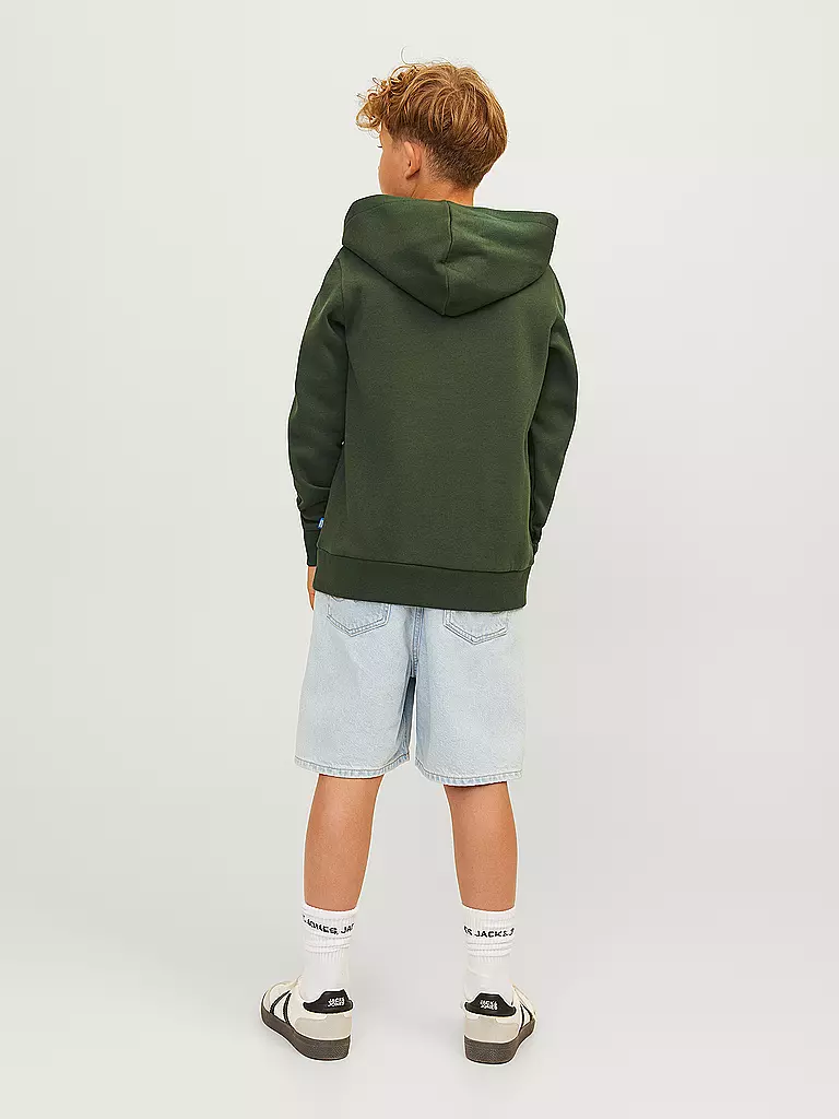 JACK & JONES | Jungen Kapuzensweater - Hoodie JJELOGO | olive