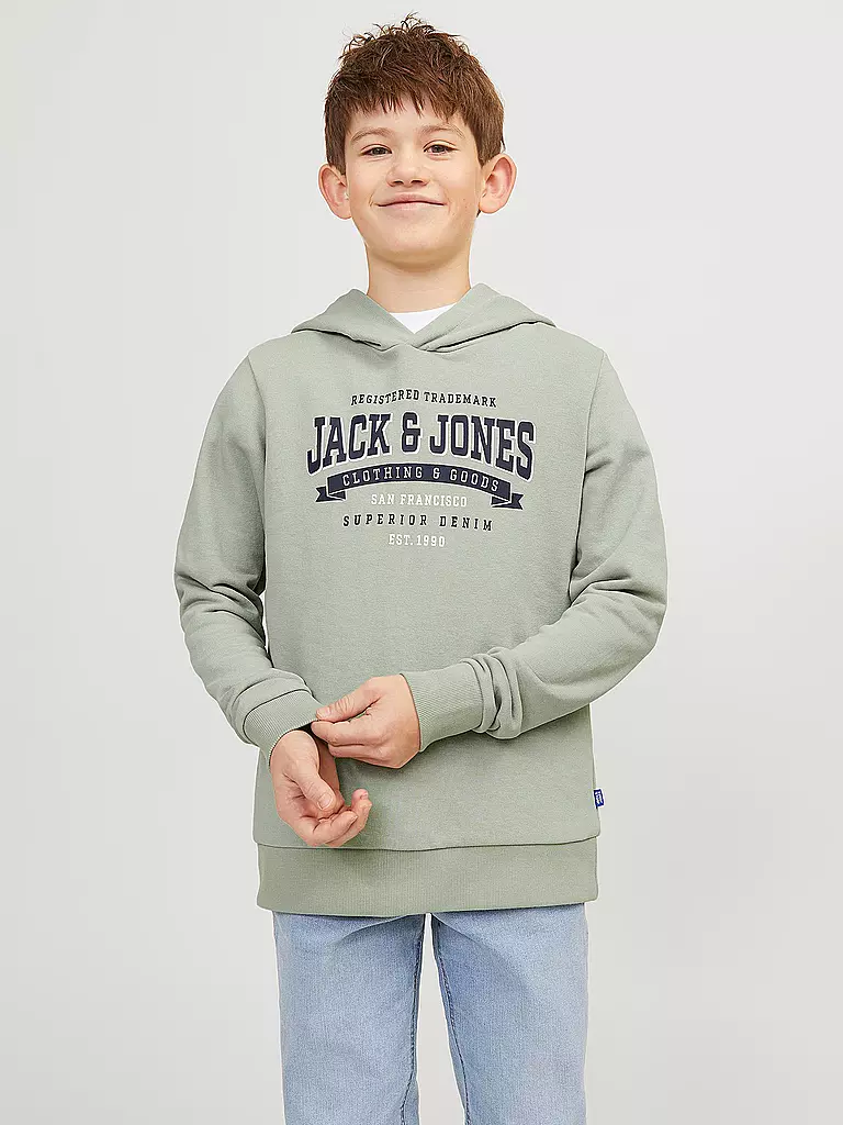 JACK & JONES | Jungen Kapuzensweater - Hoodie JJELOGO | mint
