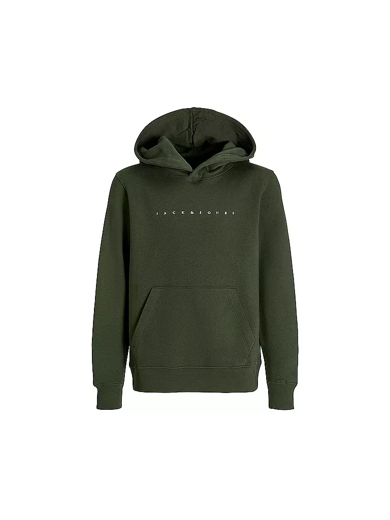JACK & JONES | Jungen Kapuzensweater - Hoodie JJESTAR JJ  | dunkelgrün