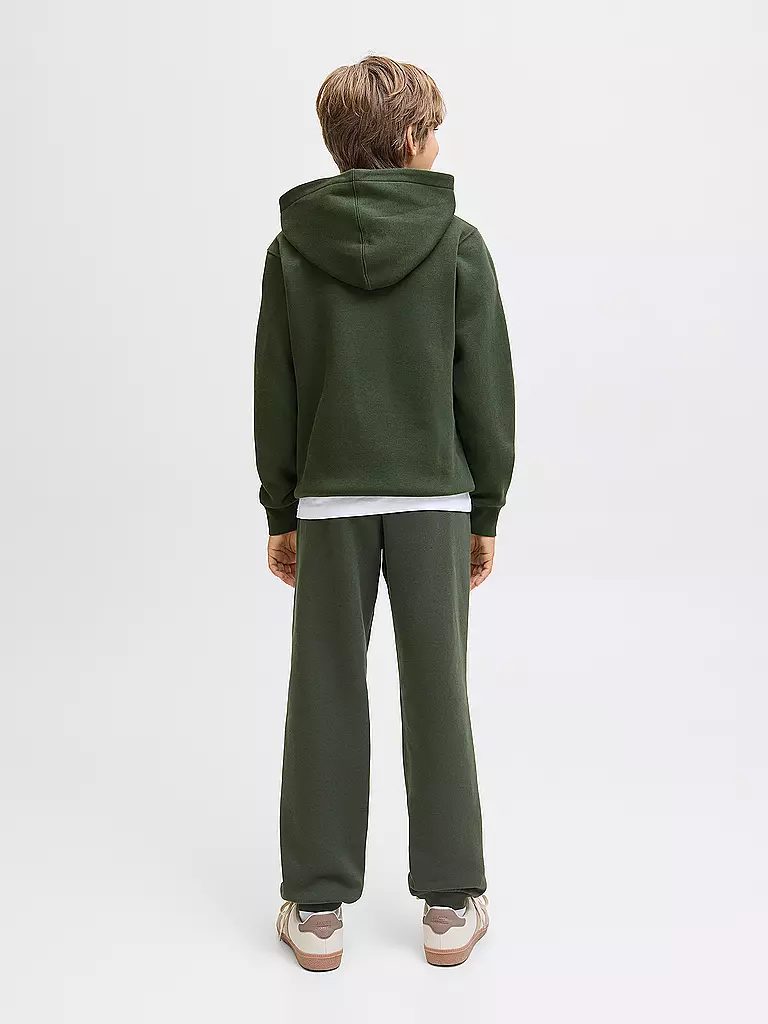 JACK & JONES | Jungen Kapuzensweater - Hoodie JJESTAR JJ  | dunkelgrün