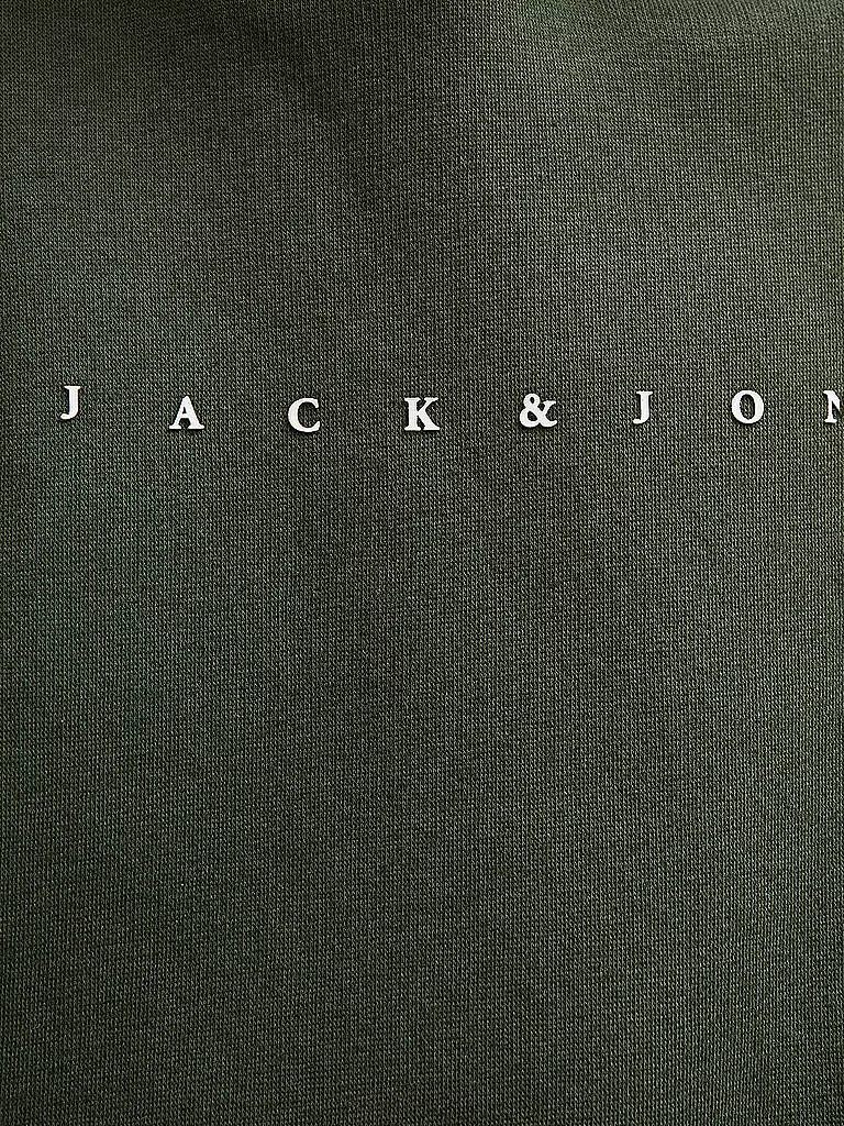 JACK & JONES | Jungen Kapuzensweater - Hoodie JJESTAR JJ  | dunkelgrün