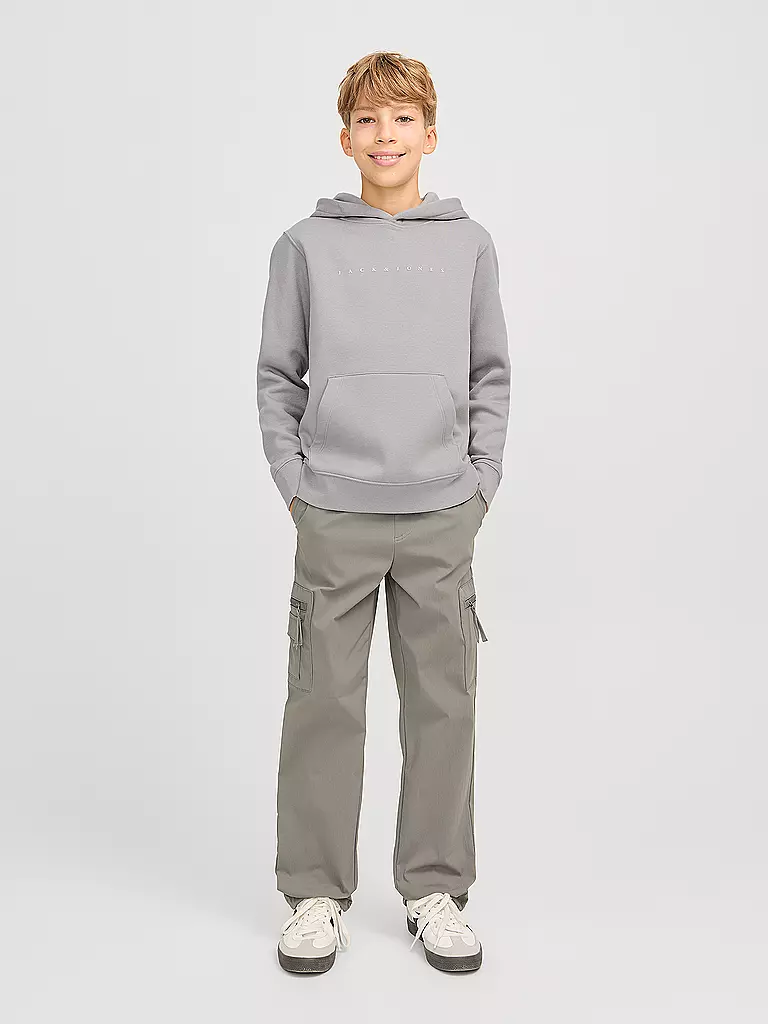 JACK & JONES | Jungen Kapuzensweater - Hoodie JJESTAR | grau