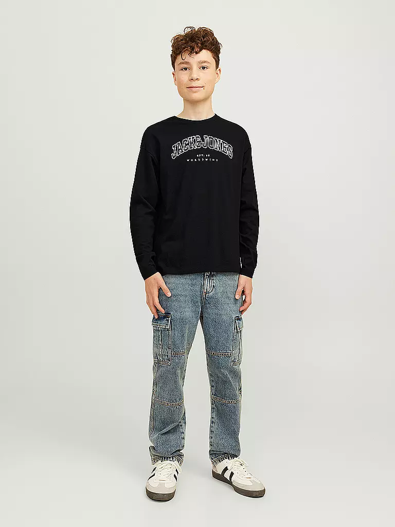 JACK & JONES | Jungen Langarmshirt JJECALEB | schwarz