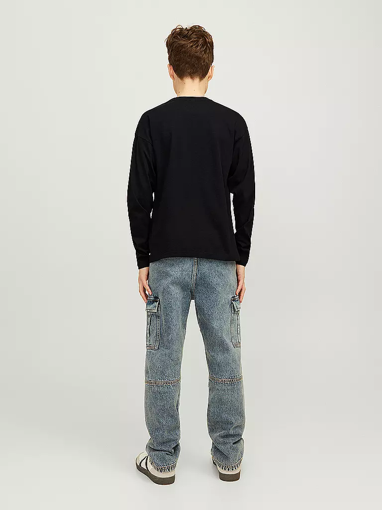 JACK & JONES | Jungen Langarmshirt JJECALEB | schwarz