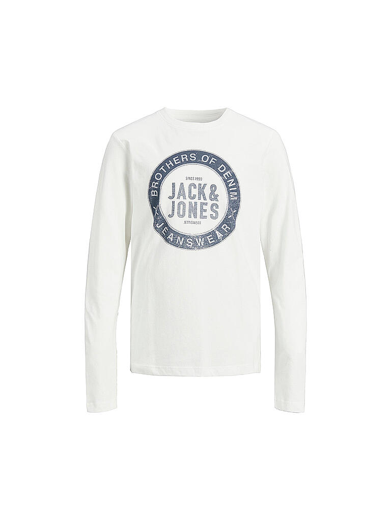 JACK & JONES | Jungen Langarmshirt JJEJEANS | weiss