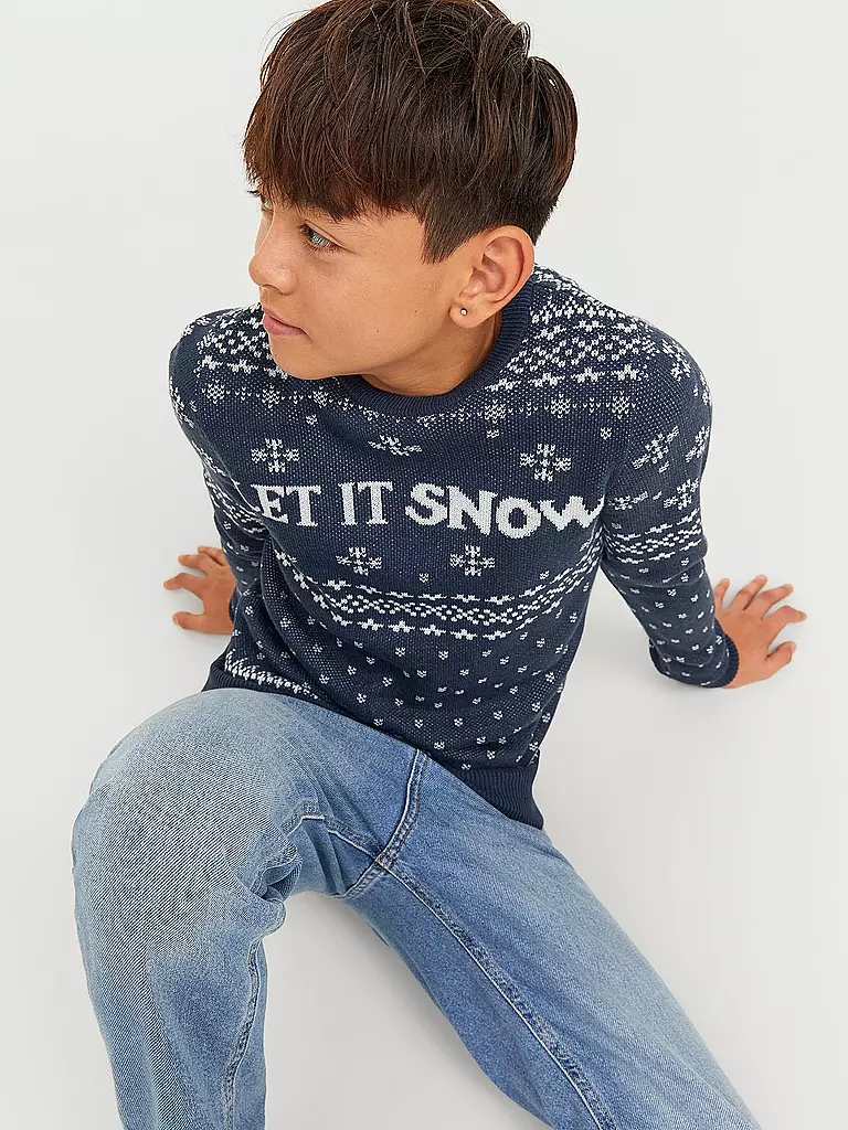 JACK & JONES | Jungen Pullover JJORHOLLY | dunkelblau