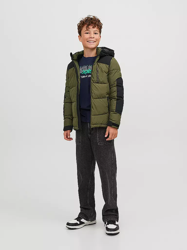 JACK & JONES | Jungen Steppjacke JCOOTIS | olive