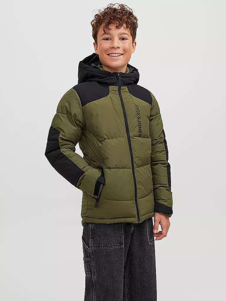 JACK & JONES | Jungen Steppjacke JCOOTIS | olive