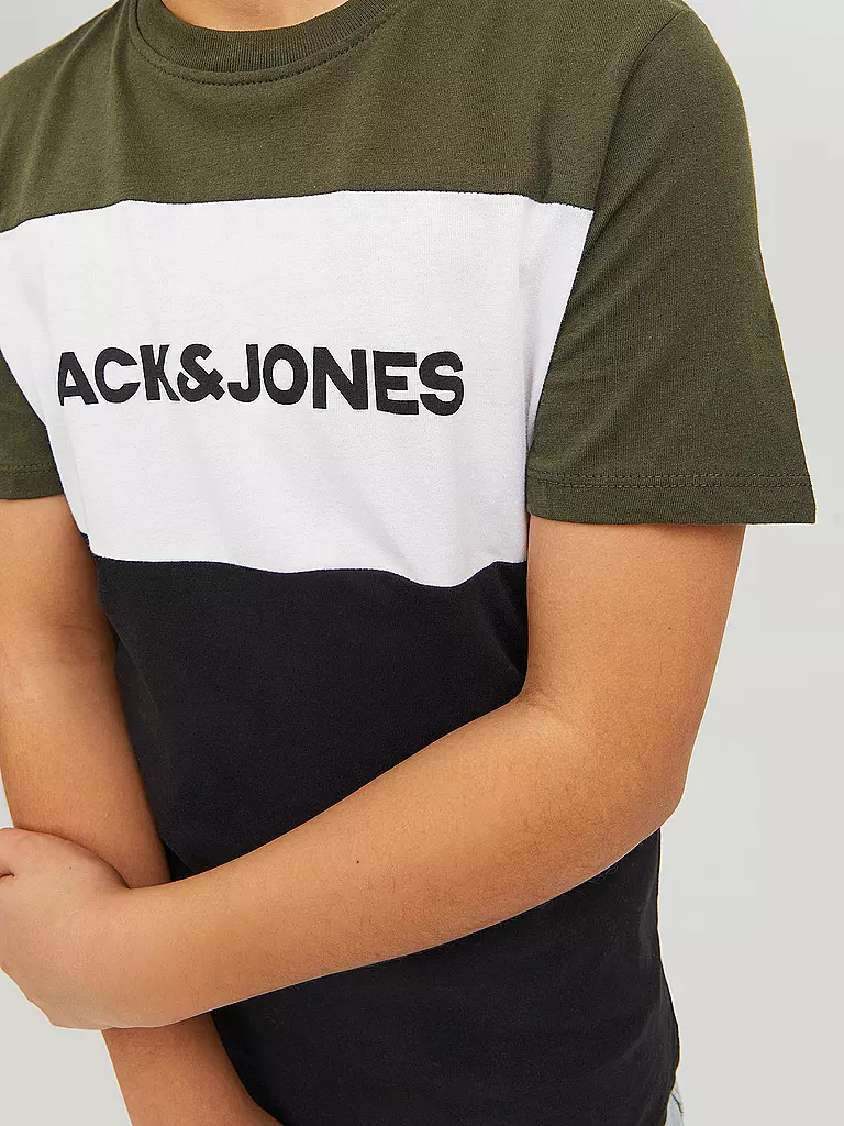 JACK & JONES | Jungen T-Shirt "JJELOGO" | olive