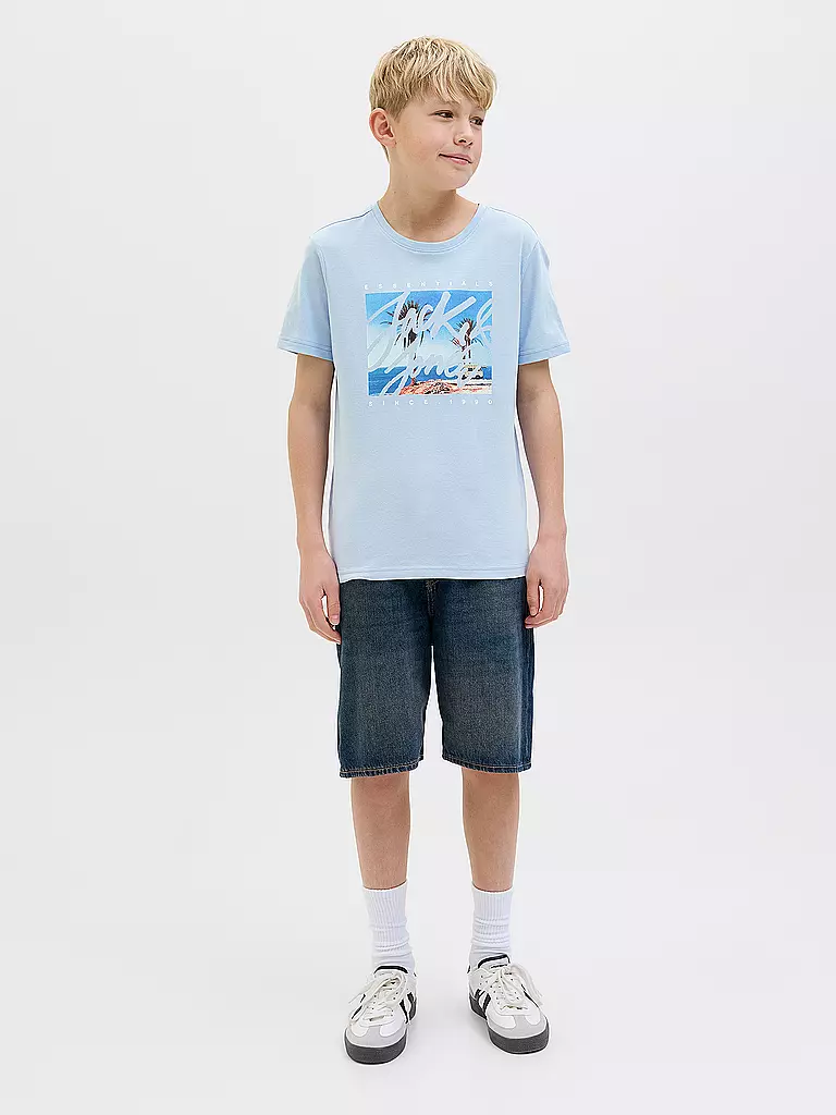 JACK & JONES | Jungen T-Shirt JJCOLTON  | hellblau