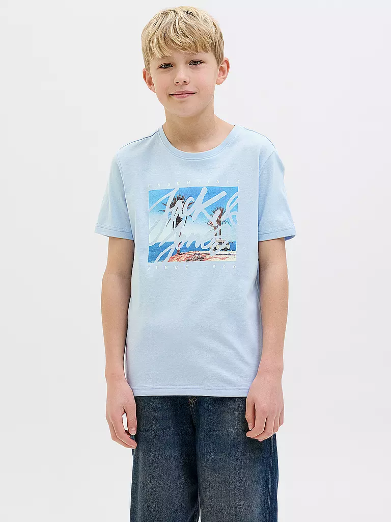 JACK & JONES | Jungen T-Shirt JJCOLTON  | hellblau