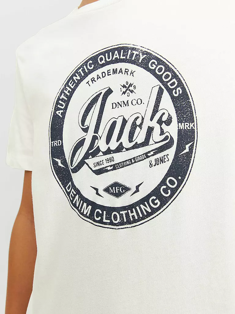 JACK & JONES | Jungen T-Shirt JJEJEANS  | weiss