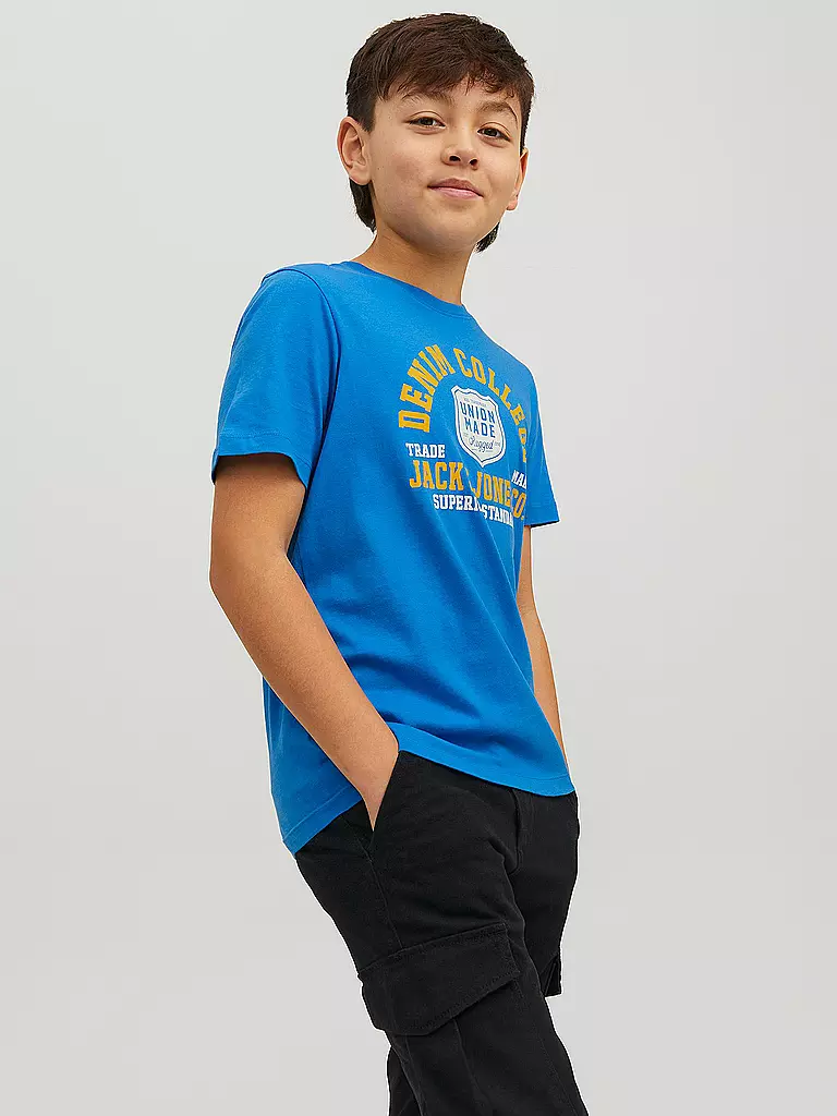 JACK & JONES | Jungen T-Shirt JJELOGO  | blau