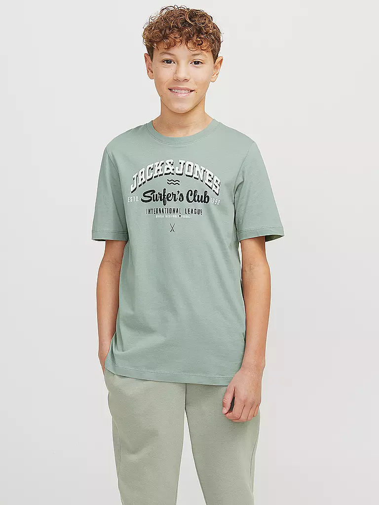 JACK & JONES | Jungen T-Shirt JJELOGO | hellgrün