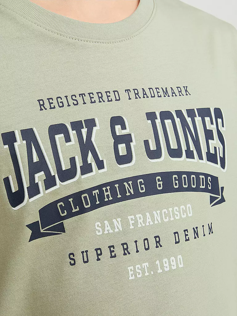 JACK & JONES | Jungen T-Shirt JJELOGO | hellgrün