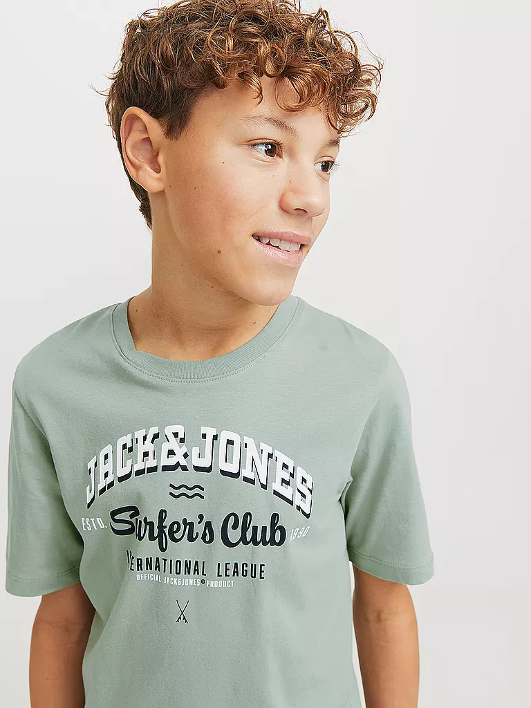 JACK & JONES | Jungen T-Shirt JJELOGO | hellgrün