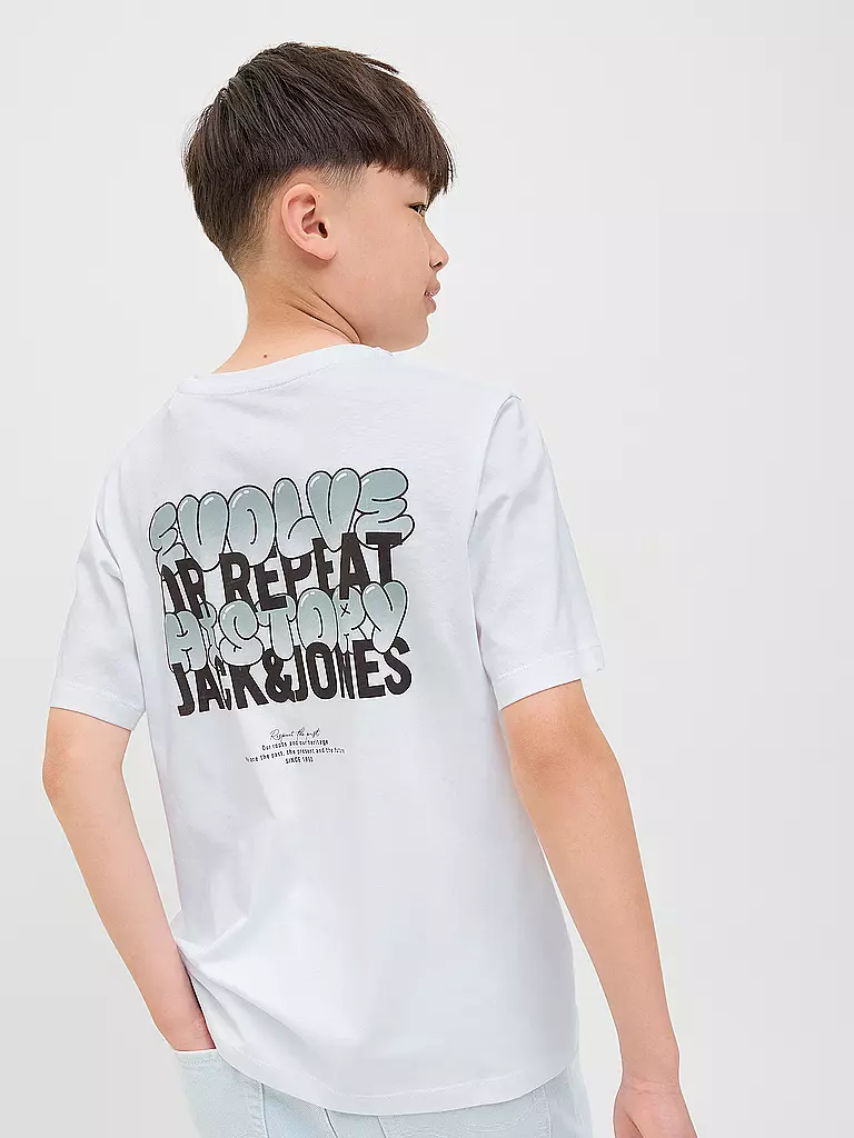 JACK & JONES | Jungen T-Shirt JJWOBLY | weiss