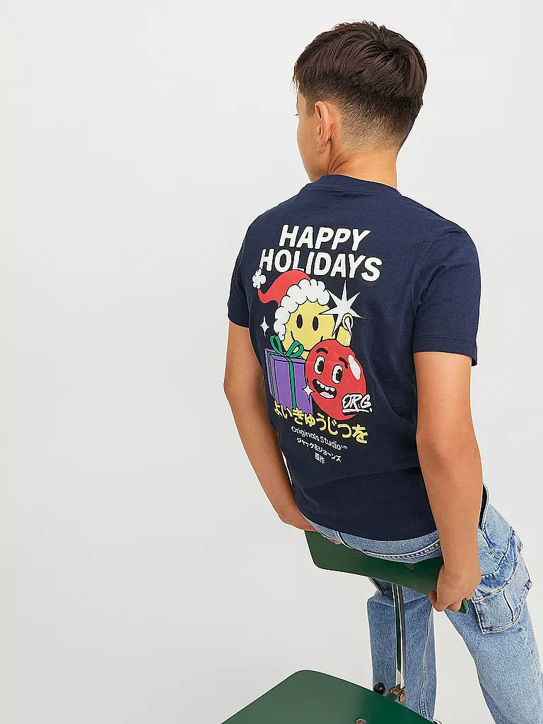 JACK & JONES | Jungen T-Shirt JORCEREMONY | dunkelblau