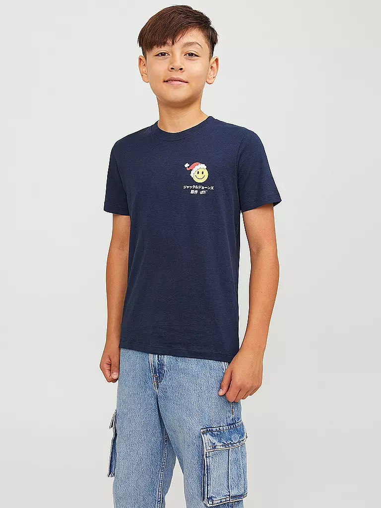 JACK & JONES | Jungen T-Shirt JORCEREMONY | dunkelblau